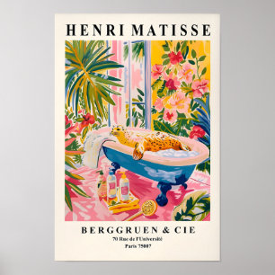 Rosa Maximalist Dekor, Siegel in der Badewanne Lus Poster