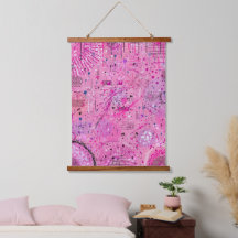 Rosa Maximalistischer Abstrakter: Himbeer-Sundae