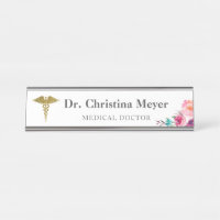 Rosa medizinischer Caduceus-mit