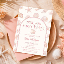 Rosa Meeresmuschel-Sea-You-Soon-Baby-Shower-Einlad