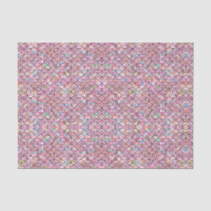 Rosa Meerjungfische Scales Holographische Decoupag Seidenpapier