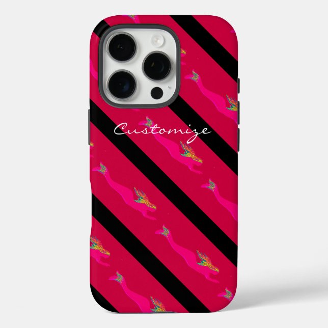 Rosa Meerjungfrauen Case-Mate iPhone Hülle (Rückseite)