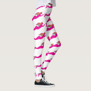 Rosa Meerjungfrauen Thunder_Cove weiß Leggings