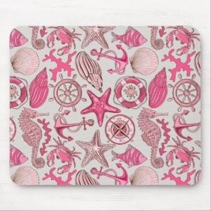 rosa Meermuster Mousepad