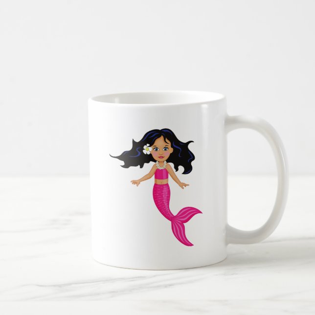 Rosa-Mermaid-Girl Tasse (Rechts)