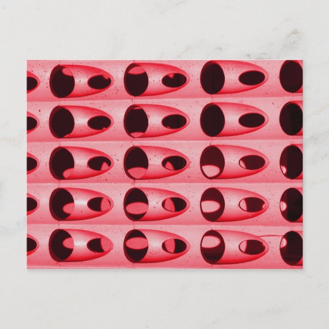 rosa Metall Postkarte (Vorderseite)