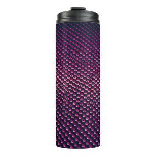 Rosa metallischer futuristischer abstrakter Hinter Thermosbecher