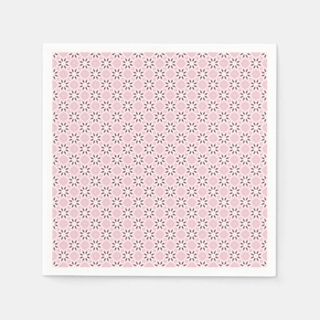 rosa Metamorphose-Design Serviette (Vorderseite)