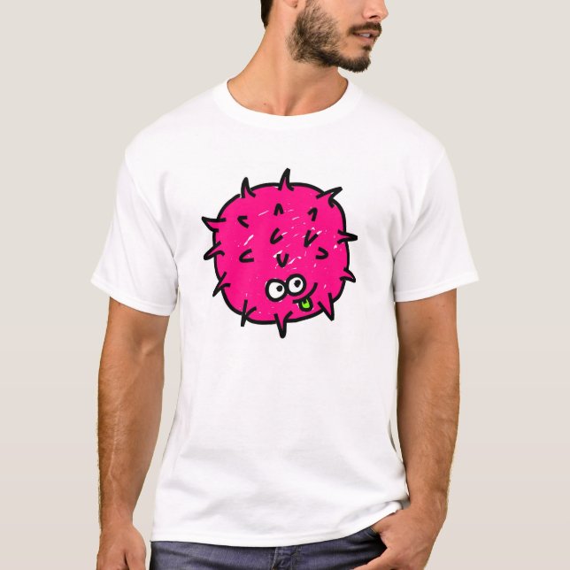 Rosa Mikrobe T-Shirt (Vorderseite)