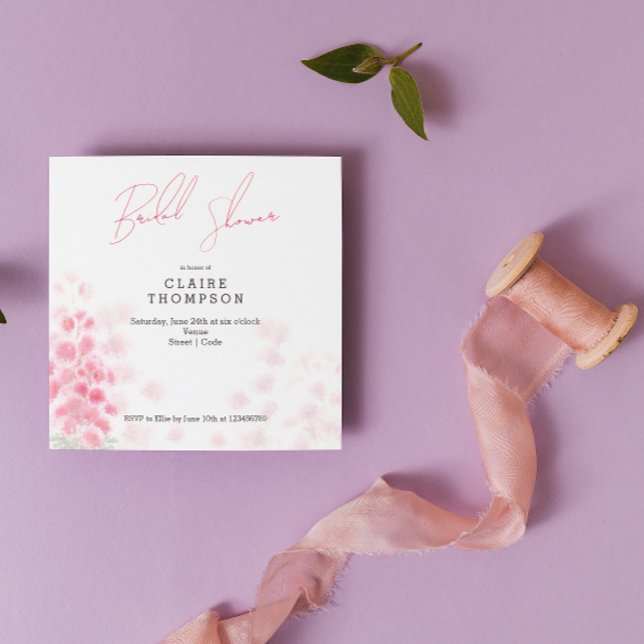 Rosa Mimosas Bridal Dusche Einladung (Von Creator hochgeladen)