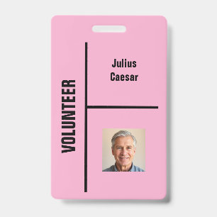 Rosa Minimal Volunteer Event ID Ausweis