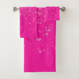 Rosa Minimalismus  Badhandtuch Set