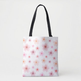 Rosa minimalistischer Blumen-Totebeutel
