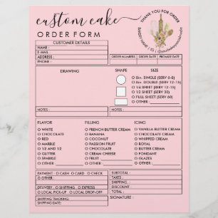 Rosa minimalistischer rustikaler Holz-Bäckerei-Tor Flyer