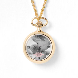 Rosa Minimalistisches Foto Muttertagsbeobachtung Armbanduhr