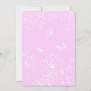 Rosa Minimalistisches Muster Modernes, Abstraktes Feiertagskarte