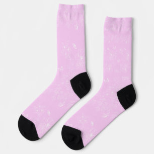 Rosa Minimalistisches Muster Modernes, Abstraktes Socken