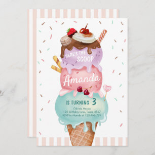 Rosa Minze Eiskrem Kronenschott Geburtstag Einladu Einladung