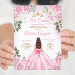Rosa Mis Quince 15 Anos Butterfly Goldkrone Einladung<br><div class="desc">Quinceañera Pink Butterfly Gold Crown Einladung Mis Quince 15 Anos,  16. Geburtstag, </div>