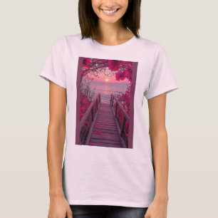 Rosa Misch-T-Shirt mit rosa Design T-Shirt