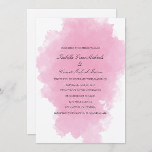 Rosa Mist  Einladung zur Hochzeit