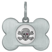 Rosa mit Augen Piratenflagge