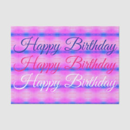 Rosa mit Blau Seidenpapier