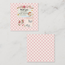 Rosa mit floralen Akzenten und benutzerdefinierten Mitteilungskarte