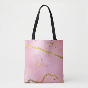 Rosa mit Gold Glitzer Dance Tasche