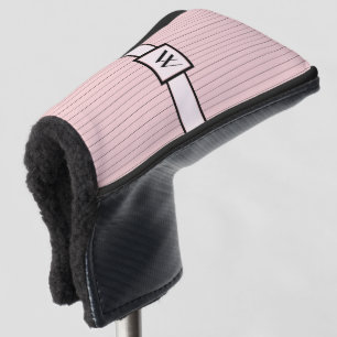 Rosa mit schwarzem Pinstreifen Putter Abdeckung Golf Headcover