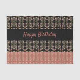 Rosa mit schwarzem Rosa Seidenpapier