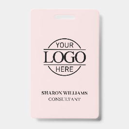 Rosa Mitarbeiter-ID mit benutzerdefiniertem Firmen Ausweis