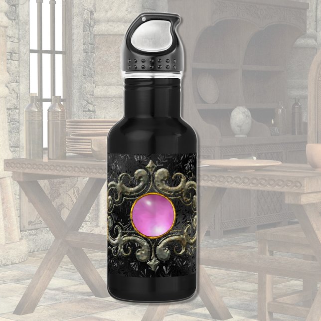 Rosa Mittelalterlicher Stein Edelstahlflasche (Von Creator hochgeladen)