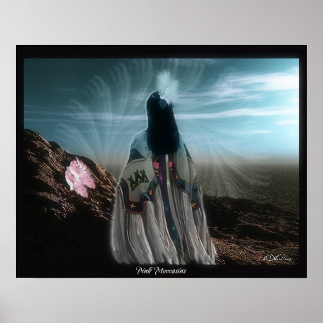 Rosa Moccasins 3D Art Poster (Vorne)