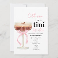 Rosa moderne Bogen Kaffee Cocktail Geburtstag