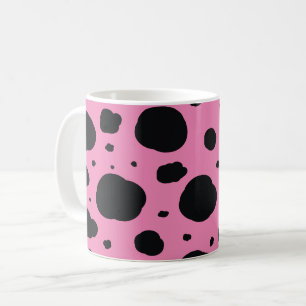 rosa, moderne dalmatinische Flecken Kaffeetasse