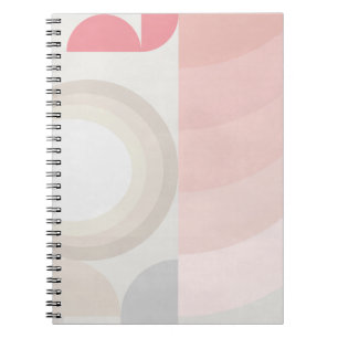 Rosa Modernes geometrisches Muster Notizblock