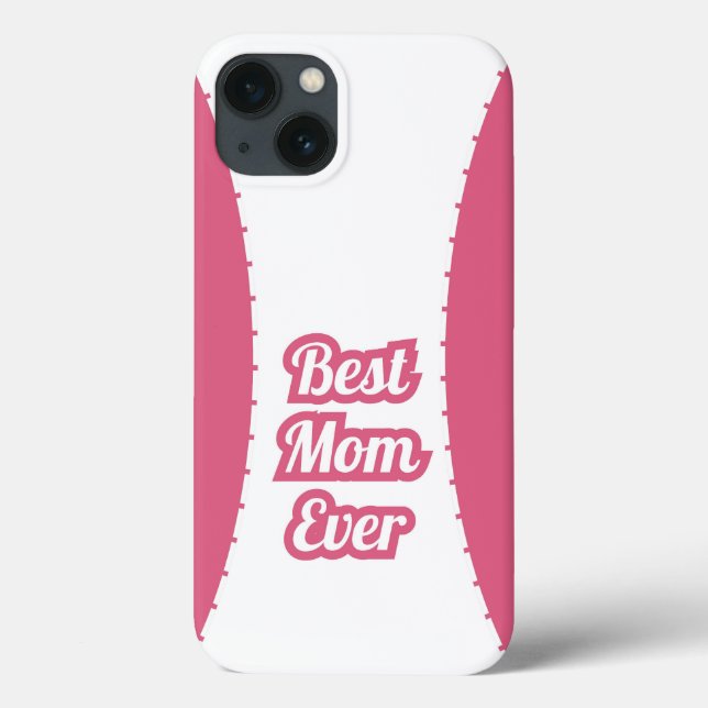 Rosa Modernes iPhone-Case „Beste Mutter überhaupt“ Case-Mate iPhone Hülle (Rückseite)