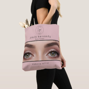 Rosa Modernes Logo-Foto-Make-up-Geschäft