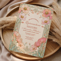 Rosa Mohn-Quinceañera-Feier