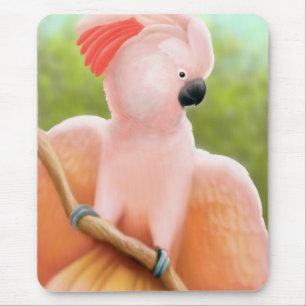 Rosa Moluccan Cockatoo Mousepad