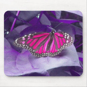 Rosa Monarch Butterfly Mousepad