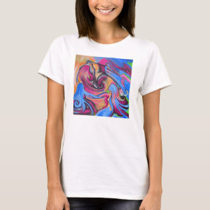 Rosa Mond Lovelies V-Hals T - Shirt