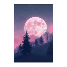 Rosa Mondlandschaft