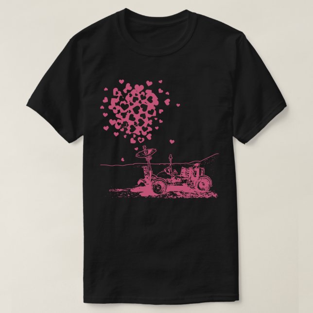 Rosa Mondrover der Liebe T-Shirt (Design vorne)