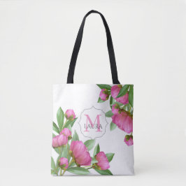 Rosa Monogramm Custom Eleganical Peonies