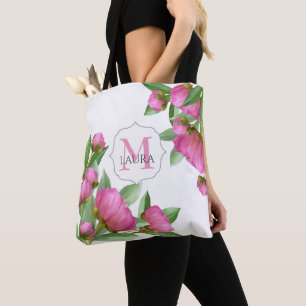Rosa Monogramm Custom Eleganical Peonies
