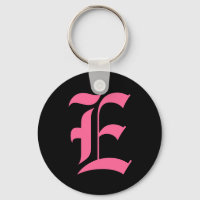 Rosa Monogramm E