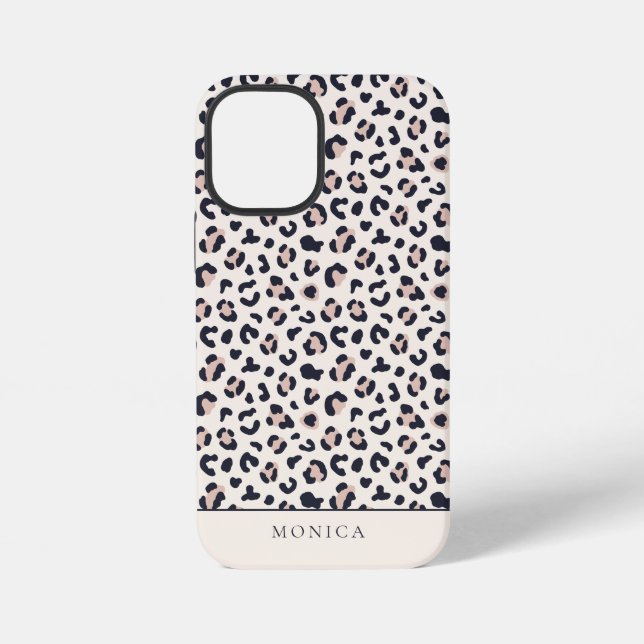 Rosa-Monogramm iPhone Hülle (Rückseite)