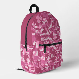 Rosa Monogramm mit zwei Tonen Camouflagen Bedruckter Rucksack
